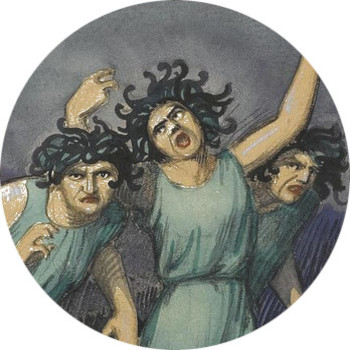 Les Erynies, peinture moderne